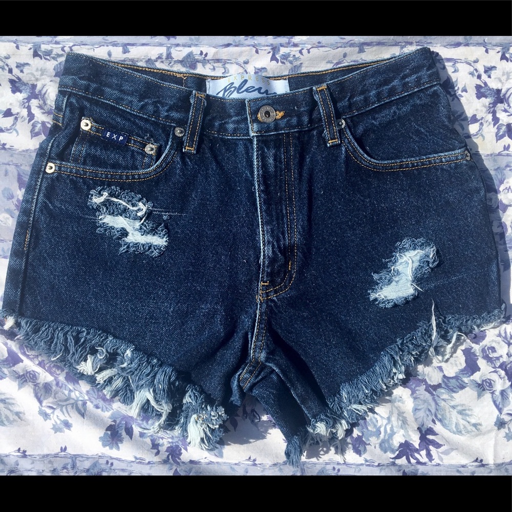 Vintage 1990s Distressed Cut-Off Jean Shorts